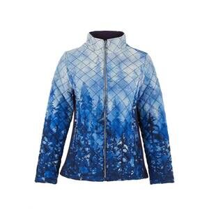 NEW DOLCEZZA women's alpine quilted jacket in blue multi